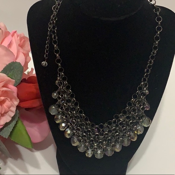 Pretty multicolored gray stones necklace 💙 - Picture 3 of 4